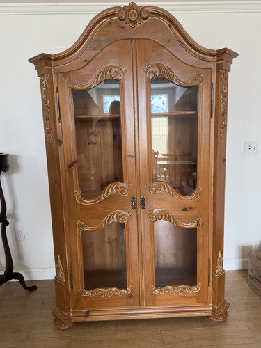 Large antique carve armoire - antique,