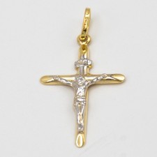 Pendentif en or jaune et blanc