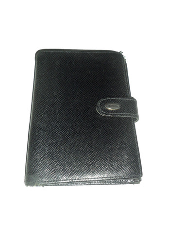 Portefeuille cuir noir texier - portefeuille,
