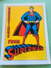 ANCIENNE CARTE POSTALE 15X10 DE DC COMICSDE 1981  SUPERMAN BATMAN ROBIN ...