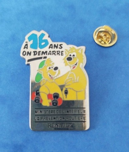 Pin renault prévention - pin's,