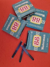 35 cartouches d'encre liquide Waterman C/F 9 bleu Floride 10 bleu nuit, 16 noir