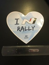 STICKER AUTOCOLLANT COEUR HYUNDAI I LOVE RALLY RALLYE SPAIN CATALOGNE 2019 WRC
