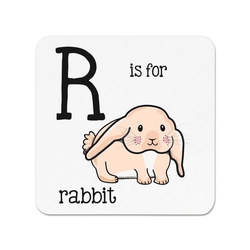 Lettre est pour lapin - r,