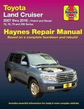 Land Cruiser 07-16 Revue technique Haynes TOYOTA Anglais Etat - NEUVE PORT Redu