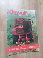 PROSPECTUS TRACTEUR DEBARDEUSE DEWULF R7000T TRAKTOR PROSPEKT 
