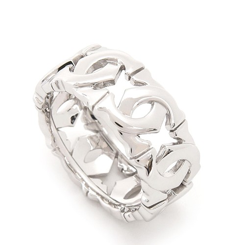Cartier entrelace ring 750wg - cartier,