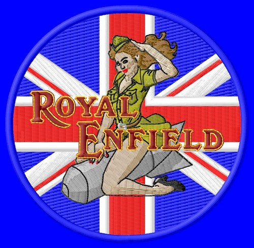 Royal enfield pin girl s - pin, up