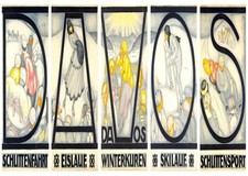 Affiche vintage Davos art