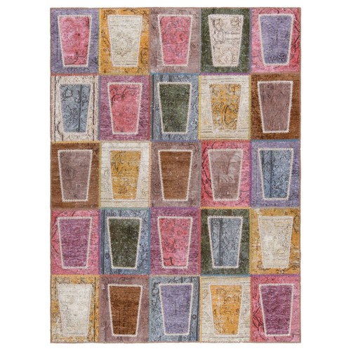 Tapis patchwork persan vintage - persan,