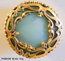 Gros  BOUTON   Verre Opaline