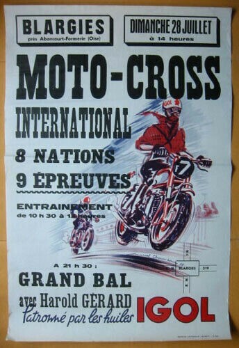 Moto 1968 poster - moto, igol