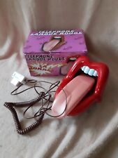 Stylé Téléphone Fixe Langue Bouche Vintage Rétro Des Années 90