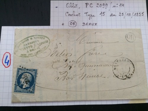 Timbre 20c bleu - , napoléon