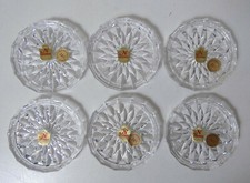 6 dessous de verres en cristal vintage Germany