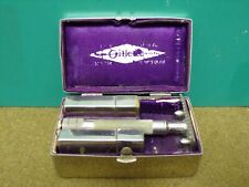 rasoir coffret complet ancien Gillette USA made razor savety US WW1 tin case