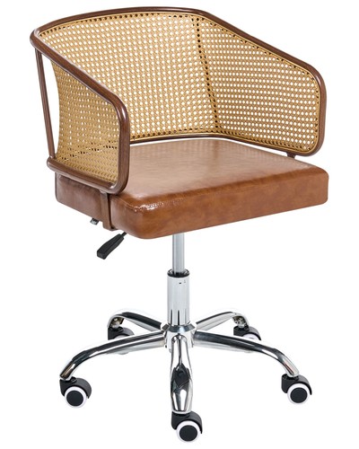 Chaise bureau retro cuir - de,