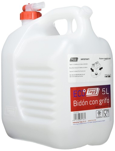 Bidon avec robinet blanc - bidon,