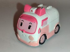 Figurine Voiture Robocar Poli Ambre Silverlit 2011 En Métal 6x5  Cm