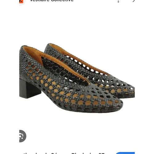 Sezane black leather woven - sezane,
