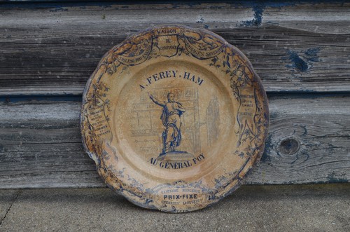 Assiette parlante publicitaire