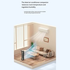 Ventilateur tour sans lame LED avec deux réglages de vitesse pour un refroidiss