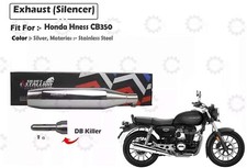 Convient pour Honda Hness "Silencieux d'échappement CB350 Stallion Polish Sil...