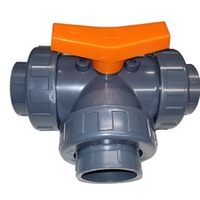 Vanne pvc 3 voies T, Diamètre