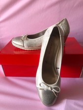 Chaussures Tamaris toile à motif argentés talons de 6 cm