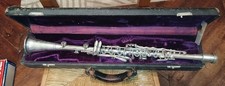 Rare Bb Holton metal clarinet c.1930 with sterling silver keys - Plays very well