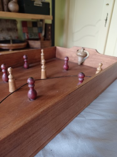 Ancien jeu bois - jeu, toupie