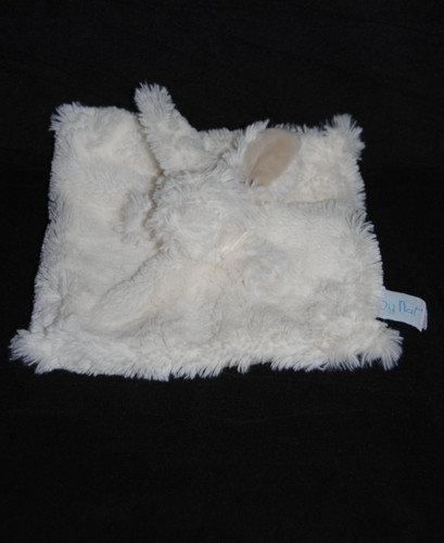 Doudou plat lapin blanc - lapin,