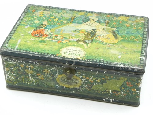 Boîte tôle vintage zeda - boîte,