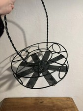 PANIER METAL VERT TROUS MATHIEU MATEGOT DESIGN 1950 INDUSTRIEL SERVICE ORANGEADE