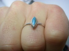 BAGUE SERTIE turquoise Argent