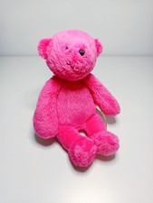 Peluche/Doudou Ours Rose Fuchsia Nez Noir Les P'tits Doudous 30cm  - Moulin Roty