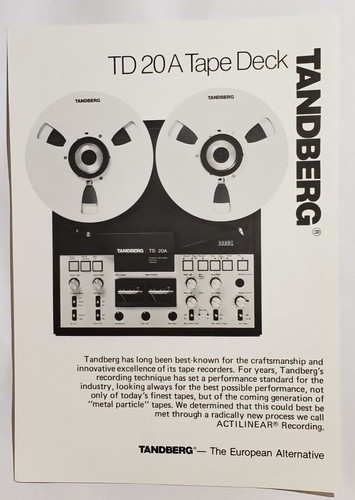 Vintage tandberg 20a tape - vintage,