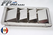 Grille d'aération 4 volets ( Moteur ) 205mmx112mm inox 316