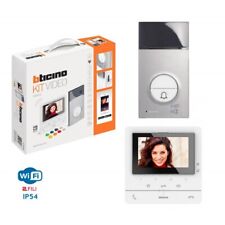 BTICINO Trousse Kit Mains Libres Avec Interphone Vidéo 5 " Wi-Fi 364614 Blanc/