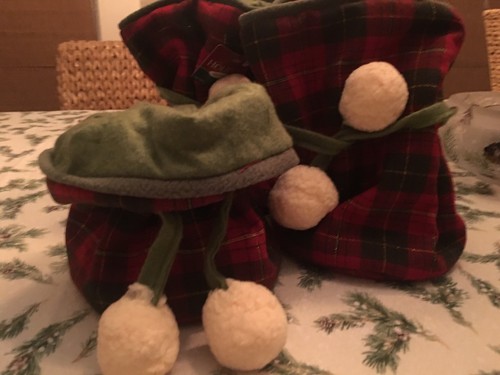 Christmas gift bags plush - christmas, bags,