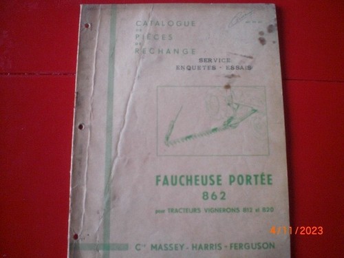 Catalogue pieces faucheuse - ,