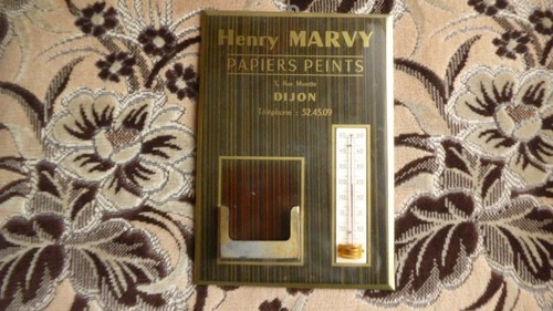 Ancien thermomètre calendrier - ancien,