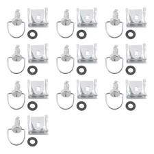 10x Vis de fixation rapide carénage argento pour toutes les motos de piste 14mm.