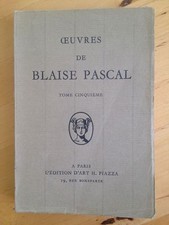 Oeuvres De Blaise Pascal. Tome