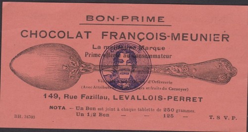 Ancien bon prime chocolat - bon-prime,