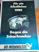 Affiche liste paix 1985 - paix,
