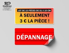 Autocollant adhésif sticker Dépannage pour voiture camion & camionnette 51x10 cm