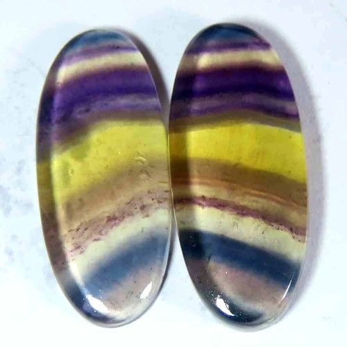 Paire cabochon forme - de,