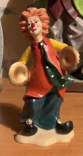 Clown figurine résine - clown,
