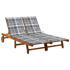 Acacia solide chaise longue - longue, de